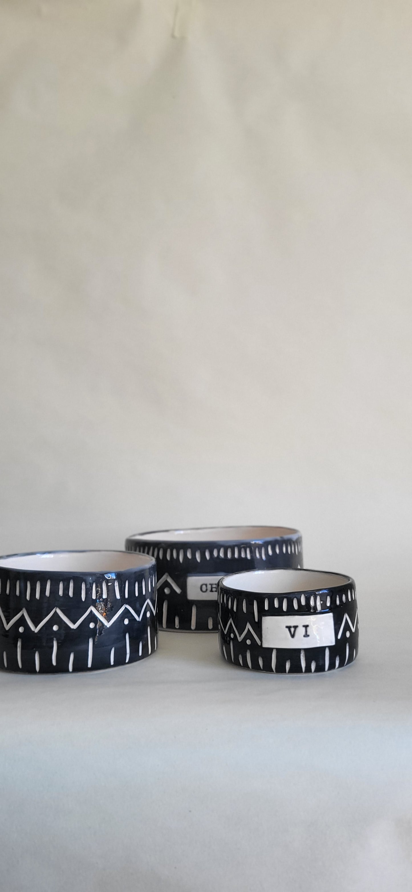 Ethnic Ceramic Dog Bowl