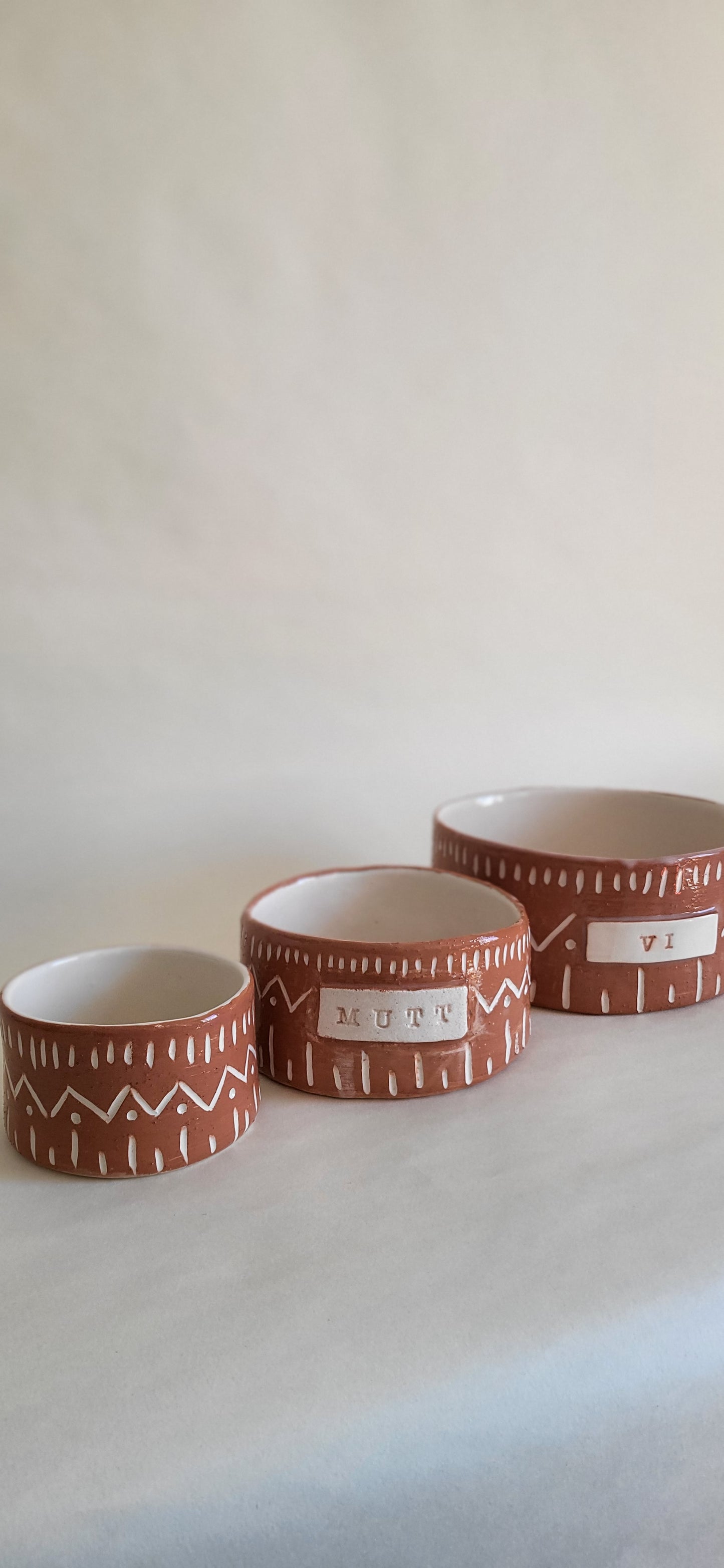 Ethnic Ceramic Dog Bowl