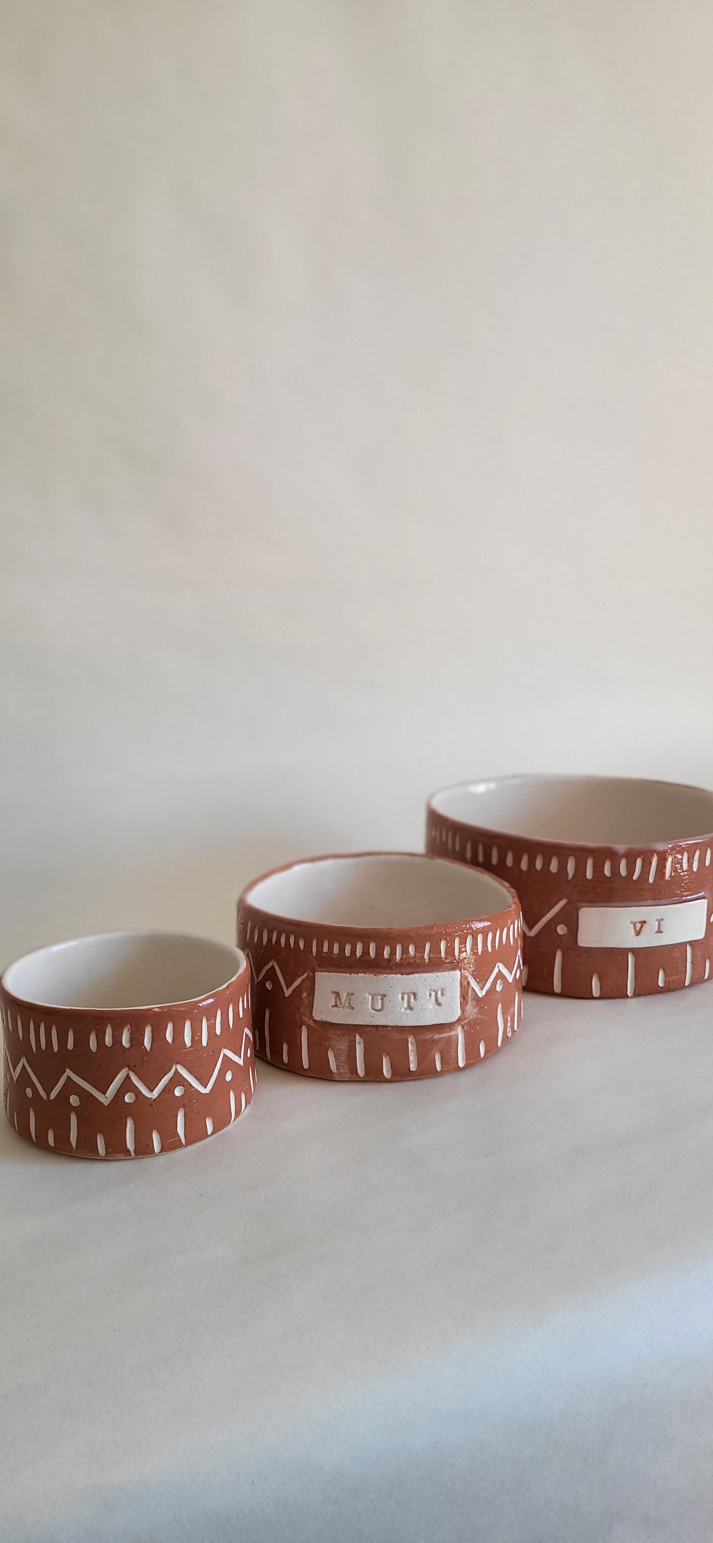 Ethnic Ceramic Dog Bowls